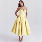 Mesh Maxi Double-layer Slip Dress For Women