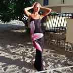 Printing Slip Dress Women's Party Vacation