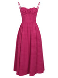 White Seaside Vacation Strap Dress For Women