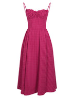White Seaside Vacation Strap Dress For Women