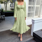 Vacation Long Sleeve Casual Dress Women's Clothing