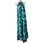 Back Beach Chiffon Vacation Print Dress