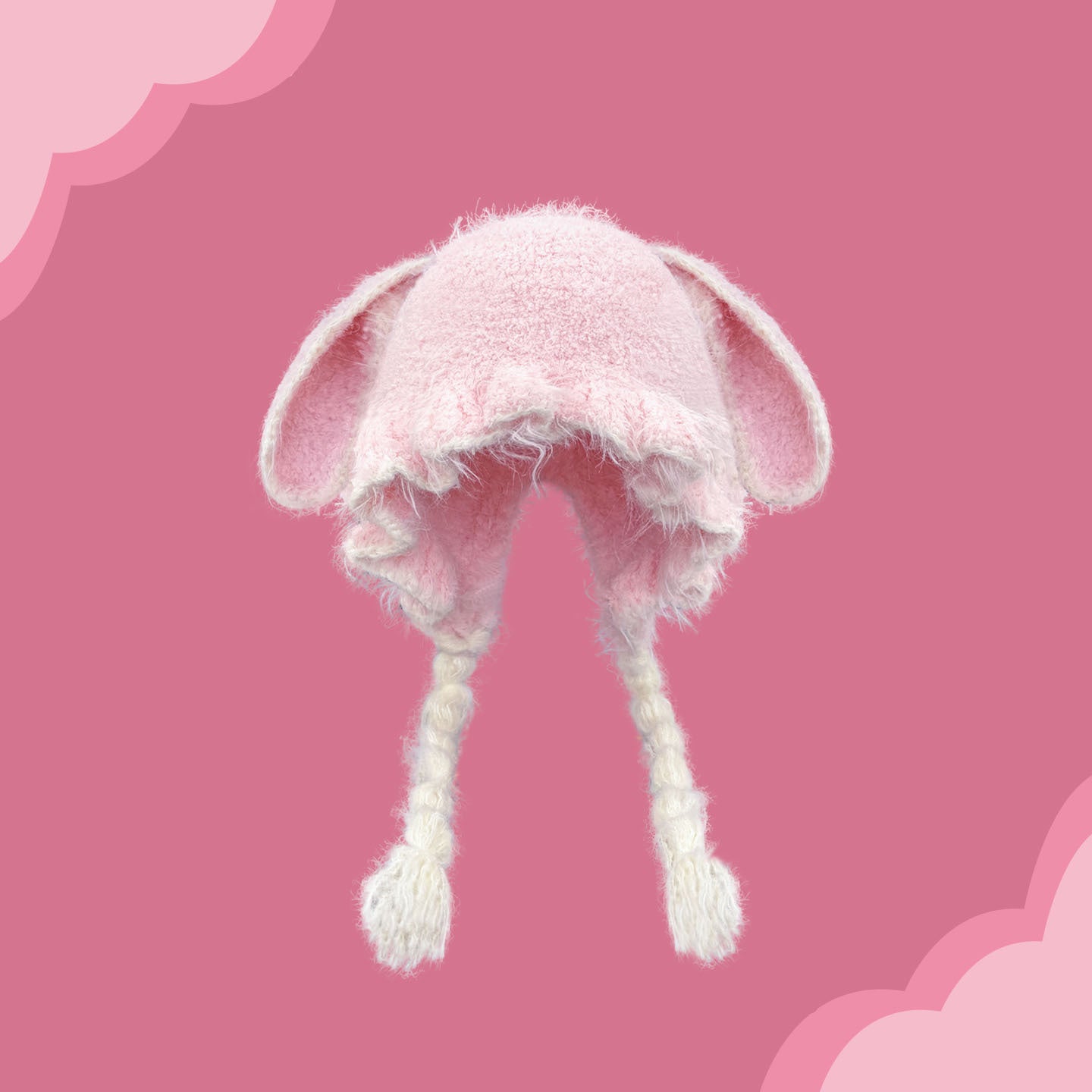 Womens Japanese-style Cute Earflap Beanie A Versatile Warm And Super-cute Hat