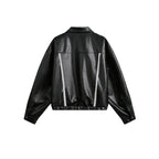 Women's Street Black Lace Love Number Embroidered Lapel Jacket