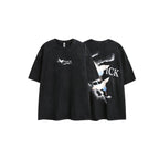 Street Tide Brand Wash Short Sleeve