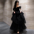 French Style Princess Sleeve Dress | Luxury Long Evening Gown Women
