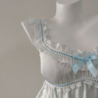 Silk Camisole Nightgown | Backless Satin Slip Dress Sleepwear