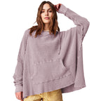 Female Loose Sweater Fashion Brand Hooded
