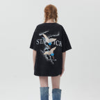 Street Tide Brand Wash Short Sleeve