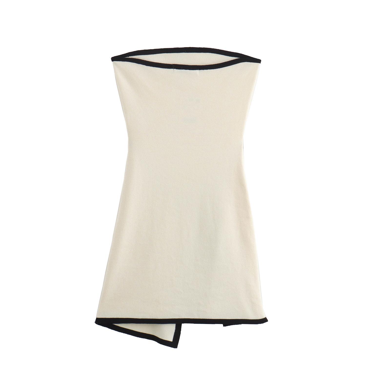Fashionable Slim-fit Knitted Sleeveless Tube Dress