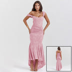 Off-Shoulder Ruched Bodycon Dress | Backless Club Party Dress Women