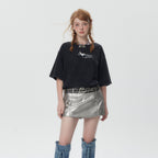 Street Tide Brand Wash Short Sleeve