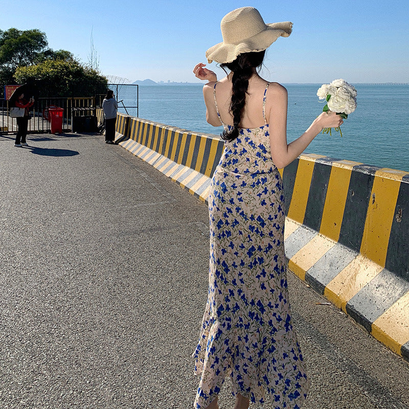French Vacation Style Beach Dress