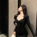 High-end Red New Year Bodycon Skirt