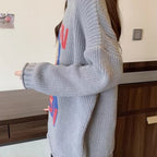 Brand Loose Sweater Coat Top