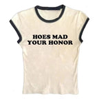 Sweet Cute Casual Letter Printed T-shirt Top Round Neck