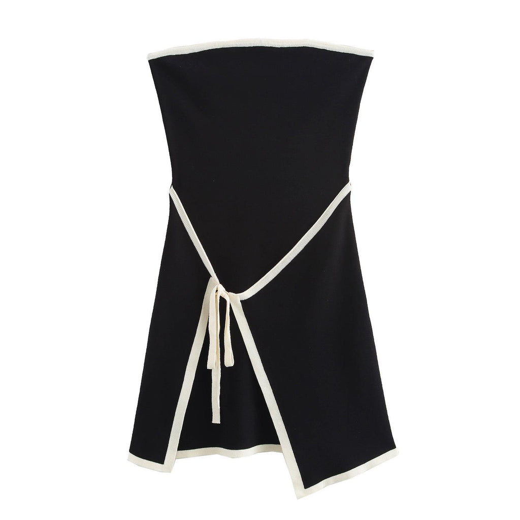 Fashionable Slim-fit Knitted Sleeveless Tube Dress