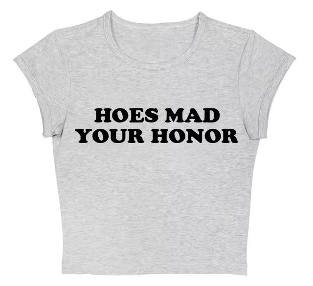 Sweet Cute Casual Letter Printed T-shirt Top Round Neck