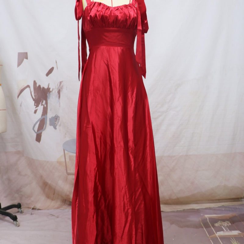 Bridesmaid Camisole Gown | Sleeveless Formal Evening Dress Women
