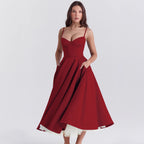 Mesh Maxi Double-layer Slip Dress For Women