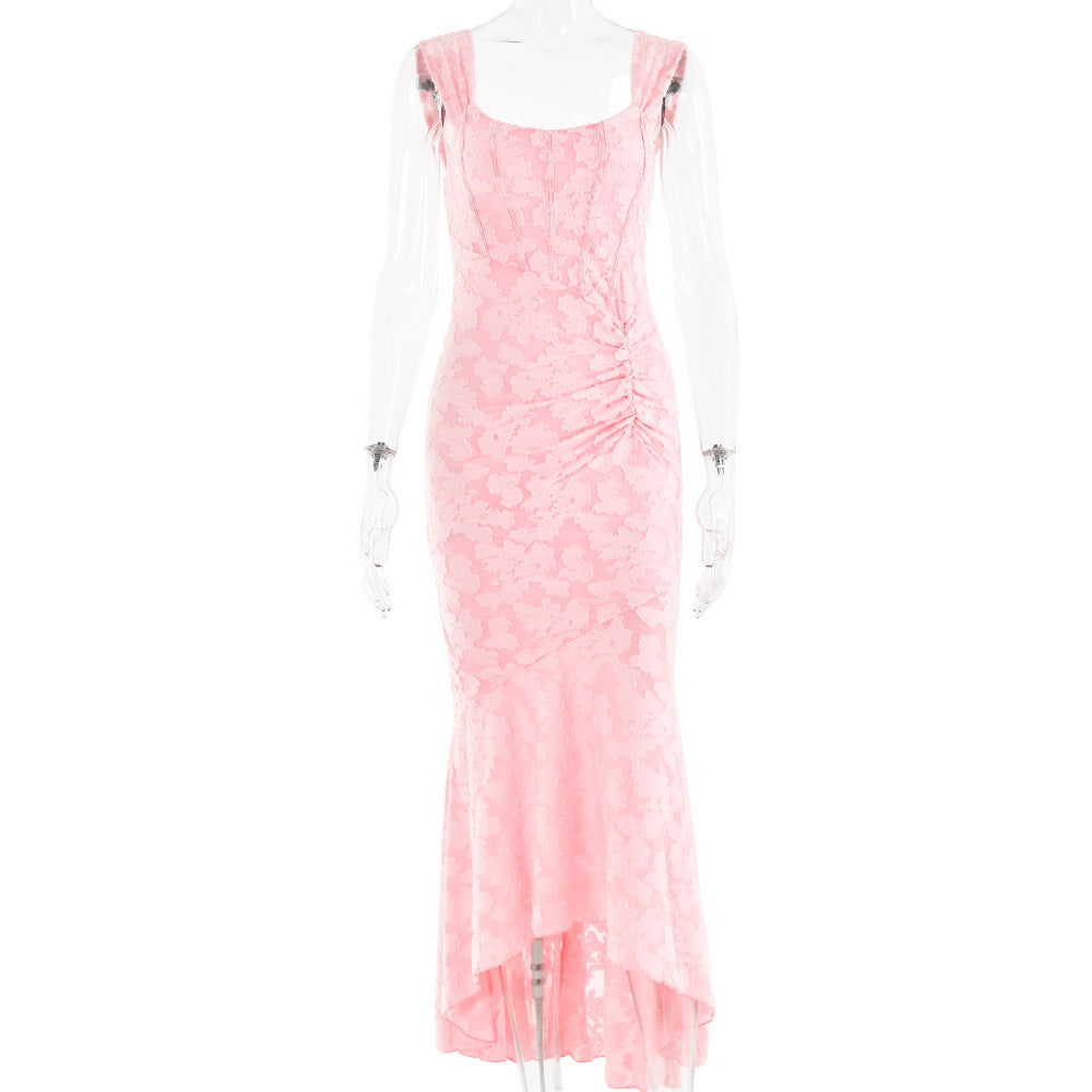 Off-Shoulder Ruched Bodycon Dress | Backless Club Party Dress Women