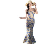 French Vacation Style Beach Dress