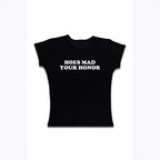Sweet Cute Casual Letter Printed T-shirt Top Round Neck