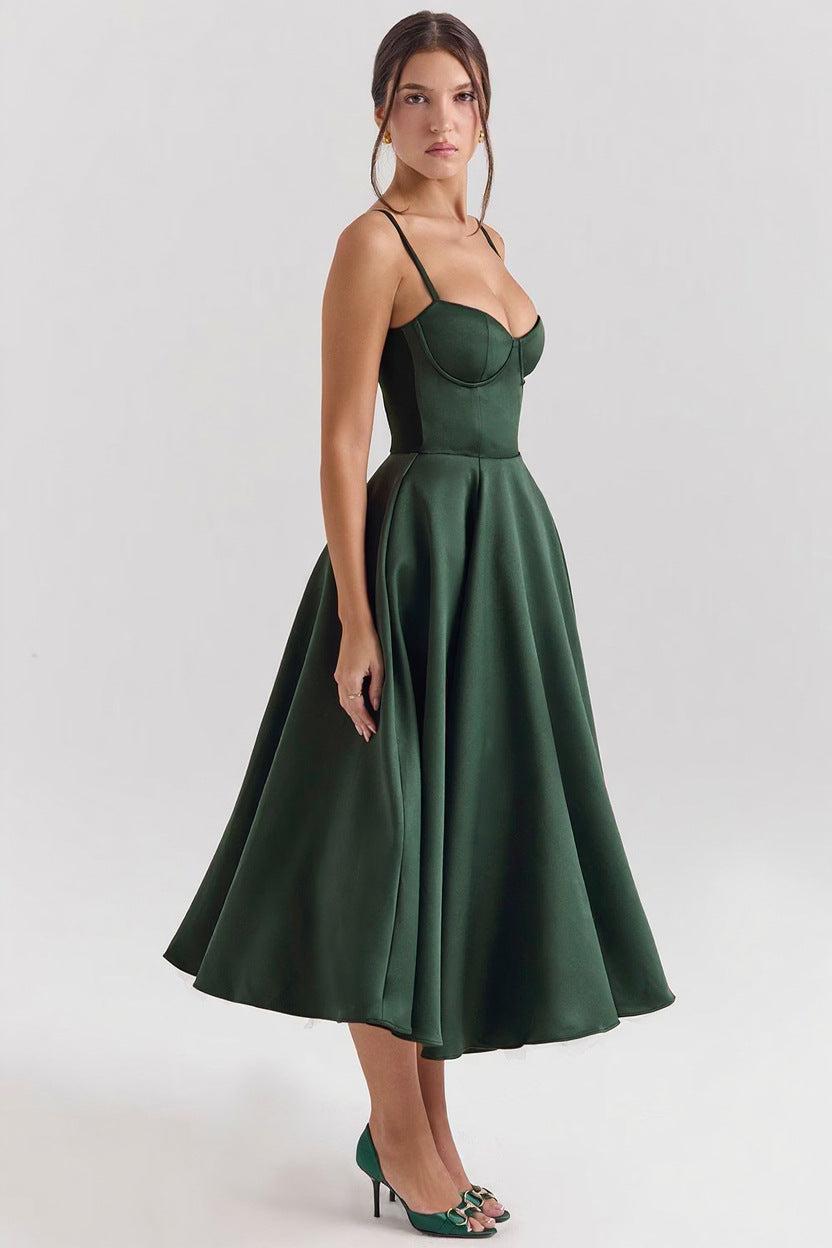 Mesh Maxi Double-layer Slip Dress For Women