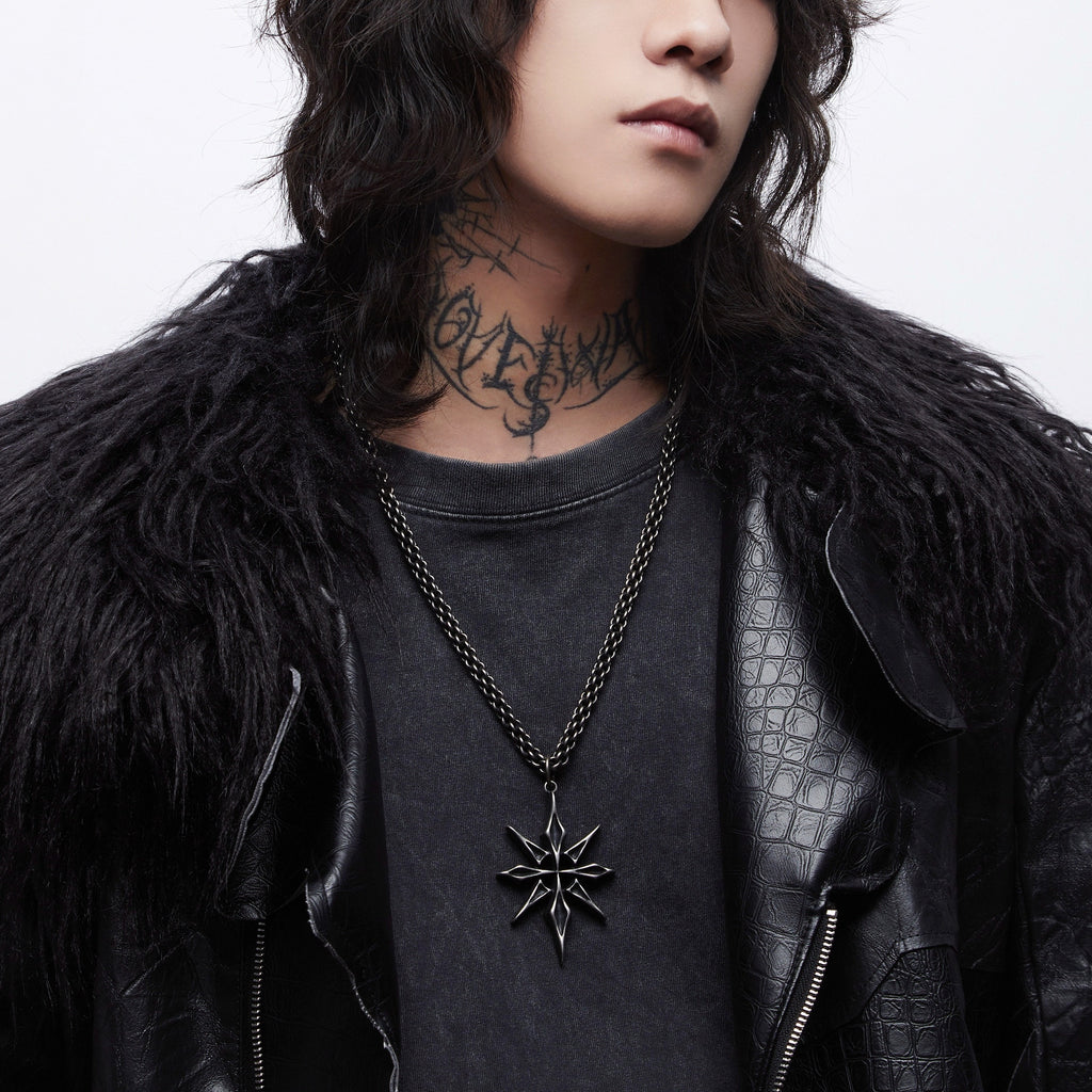 Original Punk-goth Niche Heavy-duty Cross Necklace