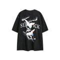 Street Tide Brand Wash Short Sleeve