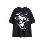 Street Tide Brand Wash Short Sleeve