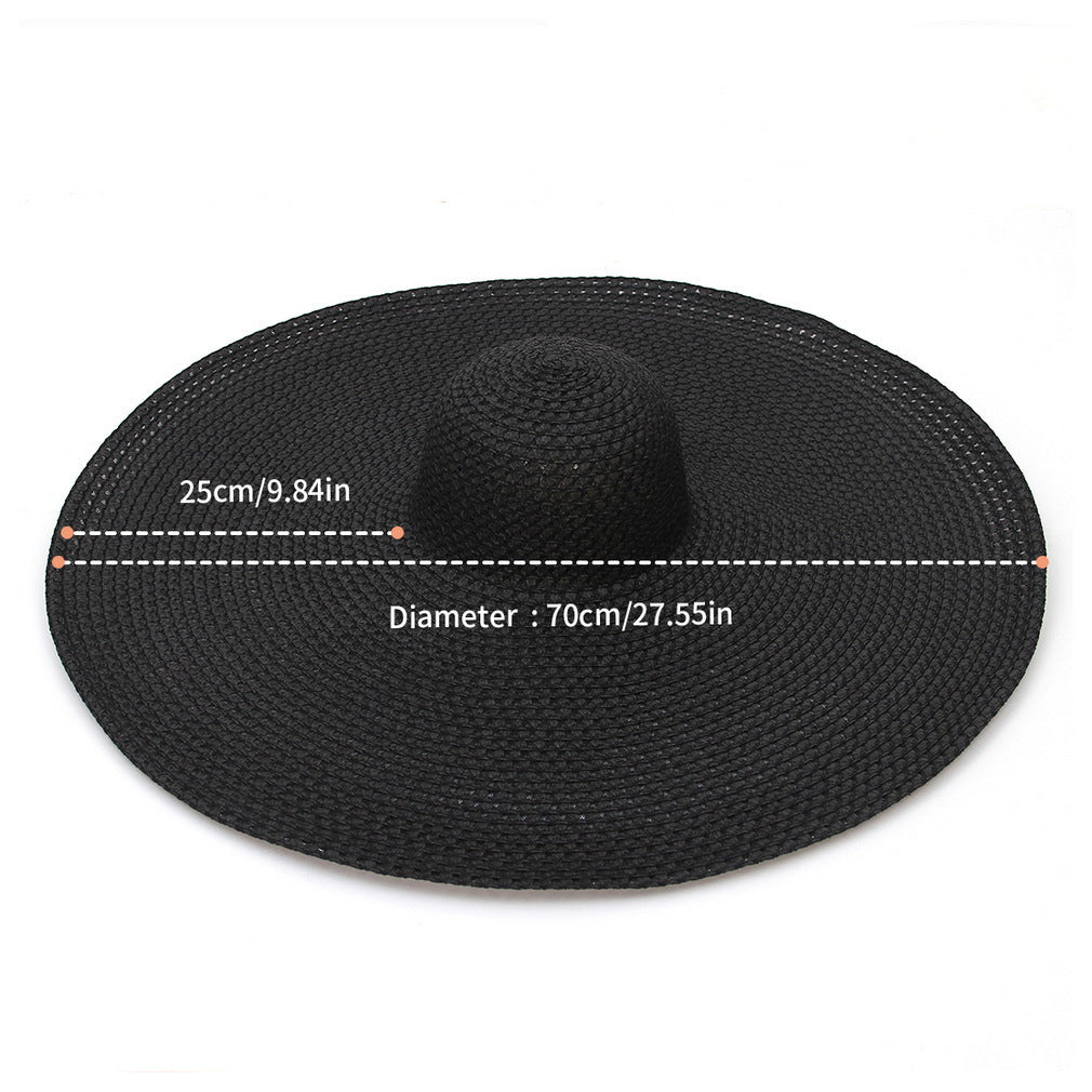 Seaside Beach Hat British Raffia Hat Summer Vacation Sun Protection Sun Hat