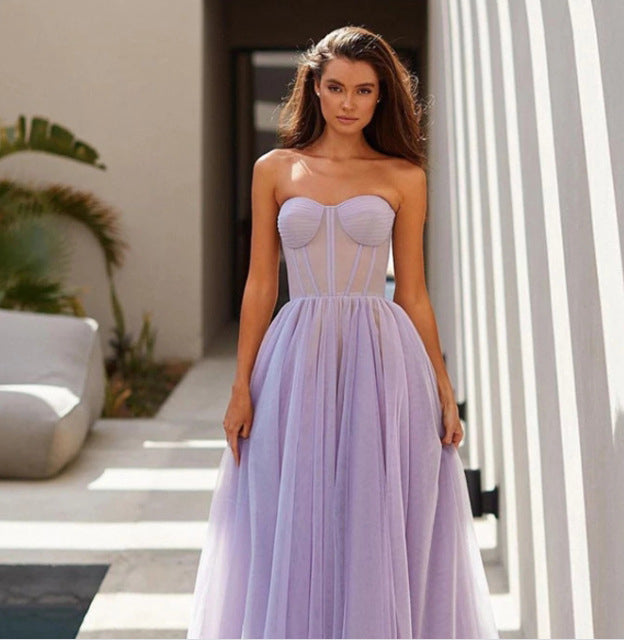 Bandage Formal Evening Dress | Long Red Bodycon Gown Women