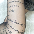 10D Brand Tide Brand Letter Stockings All-match Style