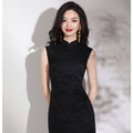 Chinese Red Simple Temperament Dress