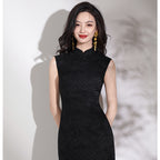 Chinese Red Simple Temperament Dress
