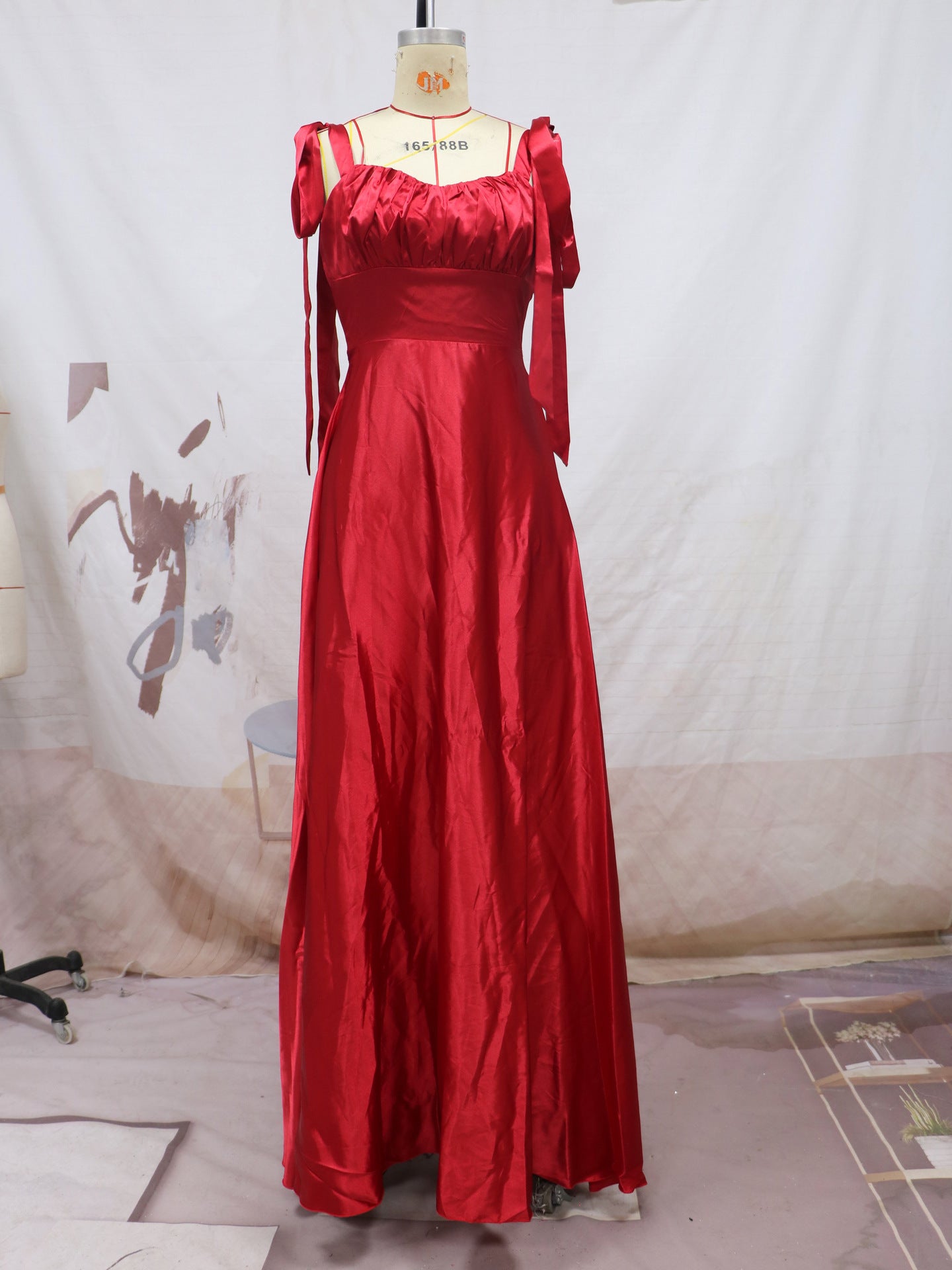 Bridesmaid Camisole Gown | Sleeveless Formal Evening Dress Women