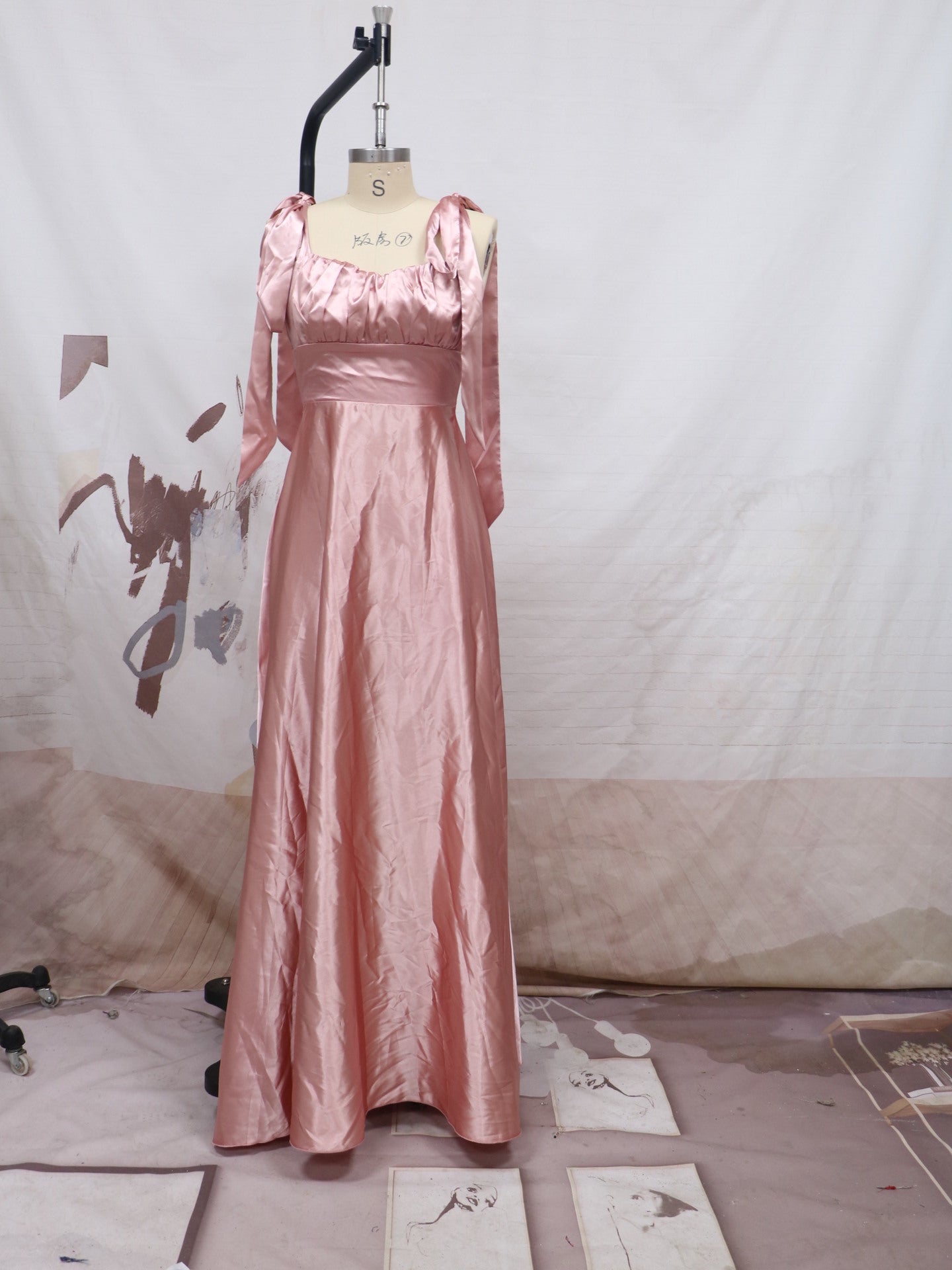 Bridesmaid Camisole Gown | Sleeveless Formal Evening Dress Women