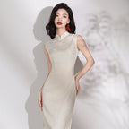 Chinese Red Simple Temperament Dress