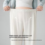 Vintage Acetate Fiber High-waisted Cool-to-the-touch Wide-leg Pants