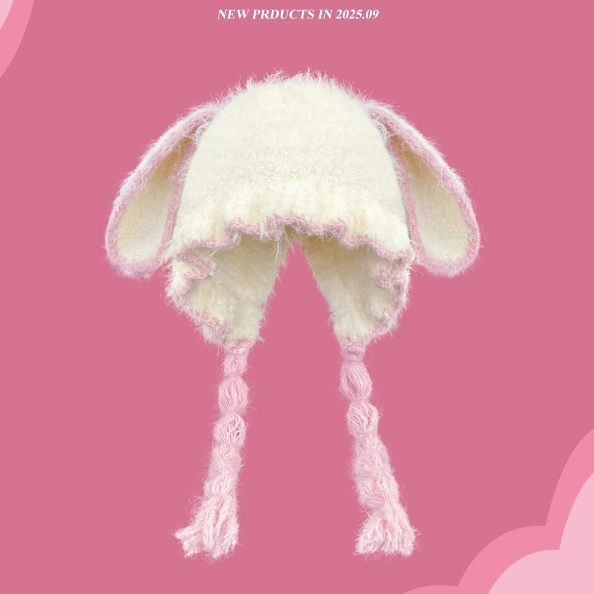 Womens Japanese-style Cute Earflap Beanie A Versatile Warm And Super-cute Hat